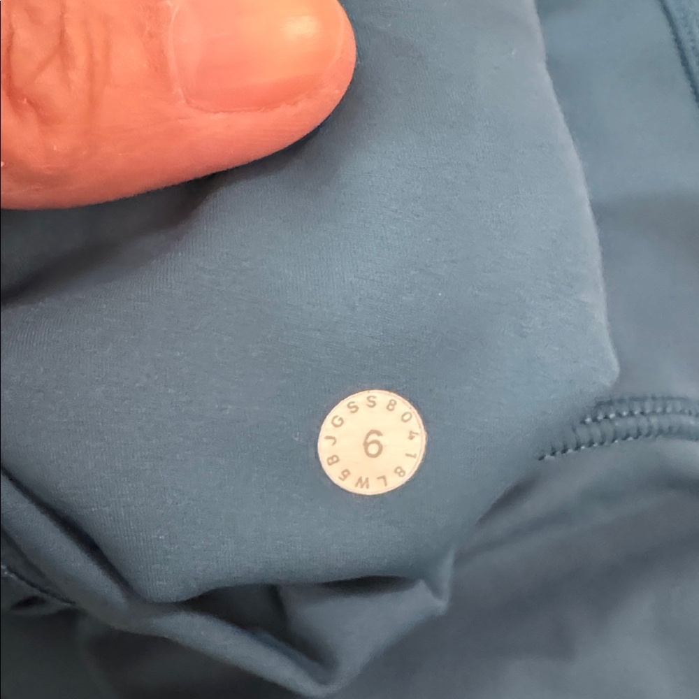 Lululemon Fast & Free 7/8 Tight II Nulux 25" Carbon Blue Pockets Running Gym-6 - Picture 8 of 8